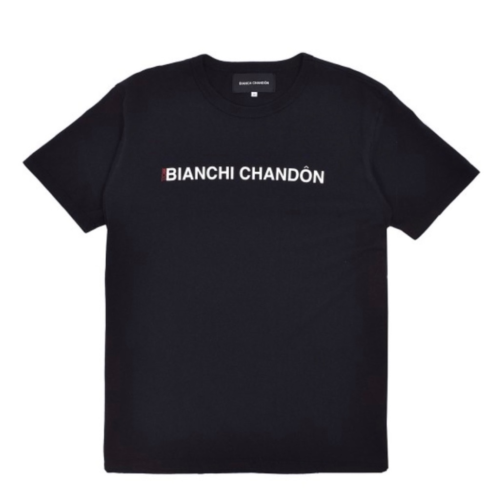 Bianca Chandon Bianchi Chandon logo tee size large